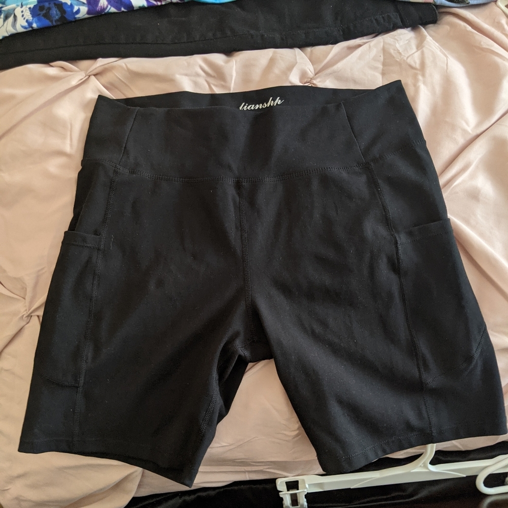 Black Bike Shorts 7 inches Workout